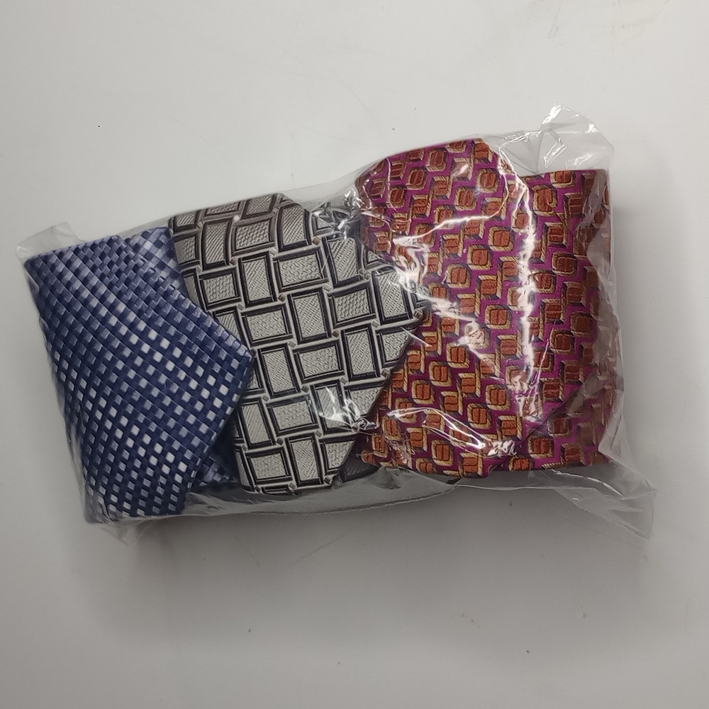 100% Silk (3) Tie Bundle